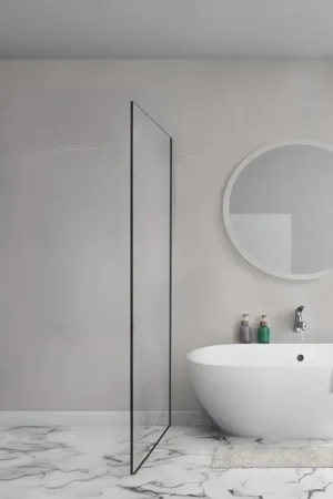 Achetez Aujourd'hui Aqua Vista Lokla paroi latérale - 80x200cm - incl. kit de montage - pour cabine de douche - noir mat
