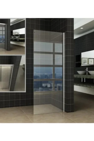 Wiesbaden Side paroi latérale pour portes de niche Puerta et Slide 1000 x 2000 x 8 mm verre clair nano/chrome Nouvel Arrivage