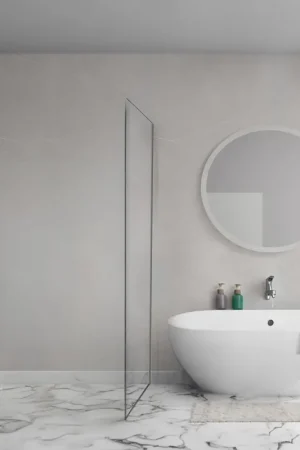 Vente Directe Aqua Vista Lokla Cuadra paroi latérale - 80x200cm - incl. set de montage - pour cabine de douche - inox brossé