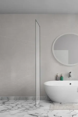 Aqua Vista Oria Cuadra paroi latérale - 110x200cm - avec kit de montage - pour cabine de douche - Gunmetal Expédié Aujourd'hui