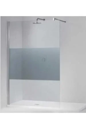 Top Vente Novellini Giada Douche à l‘italienne 98-100x195cm avec support mural profilé chrome mat et verre clair