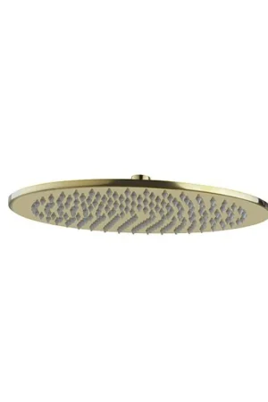 Wiesbaden UniMatch pomme de douche ronde 30 x 0,8 cm laiton brossé PVD Meilleur Prix