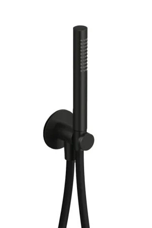 Acheter Direct Hotbath Ace Ensemble de douchette - douchette barre - support mural avec sortie - 150cm - flexible de douche - noir brossé PVD