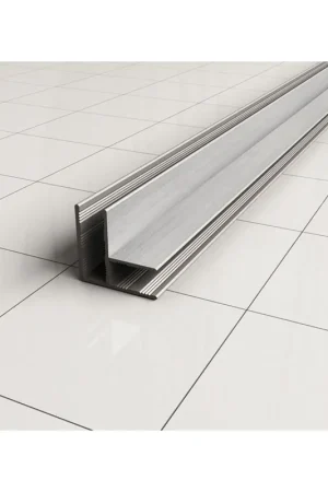 Wiesbaden Slim profil d‘angle 2000 x 10 mm acier brossé Réduction