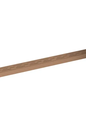 Vente Flash Fortifura Galeria Grille pour caniveau de douche - 110cm - Cuivre brossé PVD