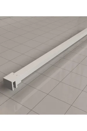 Wiesbaden Slim barre de stabilisation 120 cm mat blanc Certifié