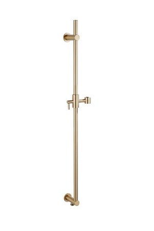 Achetez Aujourd'hui Fortifura Calvi Barre coulissante avec coude de raccordement mural intégré – 90 cm – laiton brossé (doré)