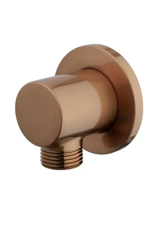 Wiesbaden UniMatch coude mural rond 1/2" bronze brossé cuivre PVD Retour Gratuit
