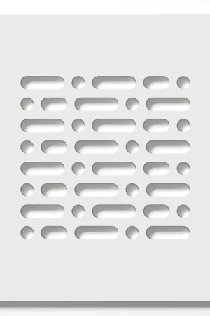 ZEZA Grade de bonde de receveur de douche - 13x13cm - Blanc Pas Cher