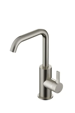 Usine Directe Hotbath Ace Mitigeur de lavabo - posé - bec pivotant - sans vidage - Nickel brossé