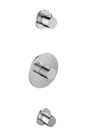 Vente Flash Hotbath Buddy mitigeur thermostatique encastré - 2 robinets d‘‘arrêt - Chrome