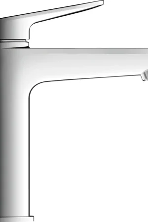 Authentique Duravit Wave Mitigeur lavabo - M size - avec levier - sans bonde - projection 12.2cm - Chrome