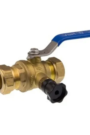 Vsh Premium vanne à bille 2x compression 22 mm avec vidange laiton Jusqu'à Épuisement Des Stocks