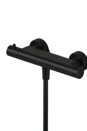 Bon Marché Hotbath Ace Mitigeur de douche - thermostatique - apparent - PVD noir brossé