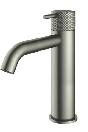 Vente Directe Hotbath Cobber X mitigeur de lavabo hauteur moyenne sans vidage nickel brossé