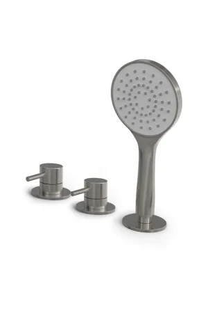 Affaire À Saisir Hotbath Buddy Combinaison pour bord de baignoire - mitigeur à un levier - Nickel brossé