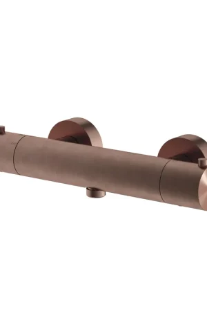 Acheter Direct Hotbath Archie Mitigeur douche - thermostatique - flexible 1/2" - raccord en bas - Cuivre brossé PVD