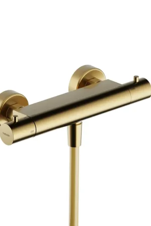 Bon Marché Hotbath Ace Mitigeur de douche - thermostatique - apparent - Laiton brossé PVD