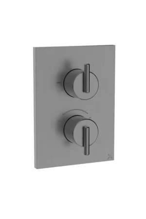 Achat Immédiat Crosswater 3ONE6 Mitigeur thermostatique encastré - thermostatique - 1 fonction - avec partie encastrée - slate (gunmetal)