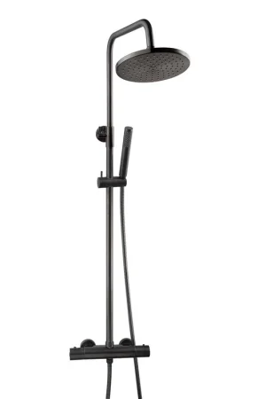 Acheter En Ligne Wiesbaden Caral ensemble de douche pluie thermostatique apparent gunmetal PVD