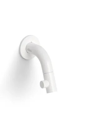 Clou Kaldur robinet de lavabo 2x6.8cm bec court montage murale blanc mat Affaire À Saisir