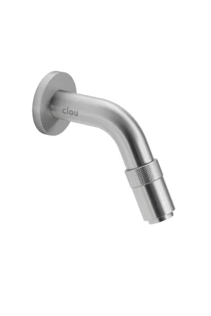 Acheter Direct Clou Freddo 11 Robinet lave mains avec bec court et motage mural Inox brossé P9cm