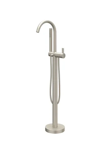 Achetez Aujourd'hui IVY Pact Mitigeur de baignoire autoportant - bec orientable - 150cm - Flexible de douche - Douchette barre - Nickel brossé PVD