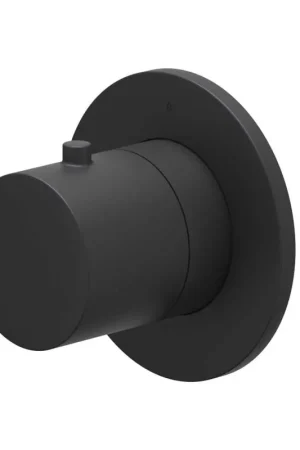 Acheter En Ligne IVY Bond Partie apparente - pour robinet de douche - flux traversant - robinet d‘arrêt - symmetry - rosace ronde - Noir mat PED