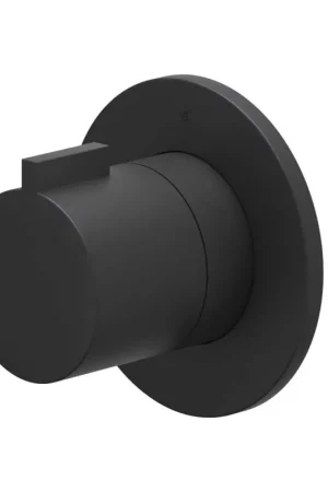 Achetez Aujourd'hui IVY Pact Partie apparente - pour robinet de douche encastré - robinet d‘arrêt - symmetry - rosace ronde - Noir mat PED