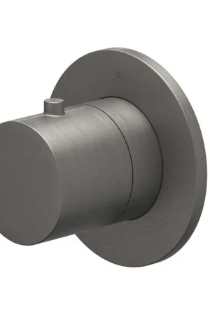 Acheter Direct IVY Bond Partie apparente - pour mitigeur de douche encastré - robinet d‘arrêt - symmetry - rosace ronde - metal black PVD brossé
