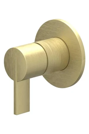 Usine Directe IVY Pact Partie apparente - pour mitigeur de douche encastré - monocommande - rosace ronde - Or brossé mat PVD