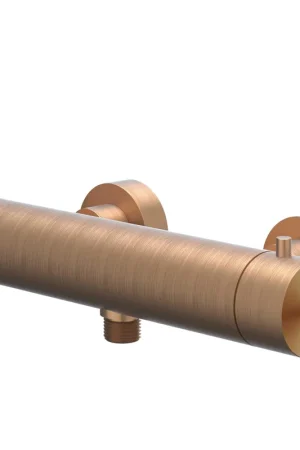 Usine Directe IVY Concord Mitigeur de douche thermostatique - apparent - cooltouch - ACIER INOX 316 - cuivre brossé mat PVD
