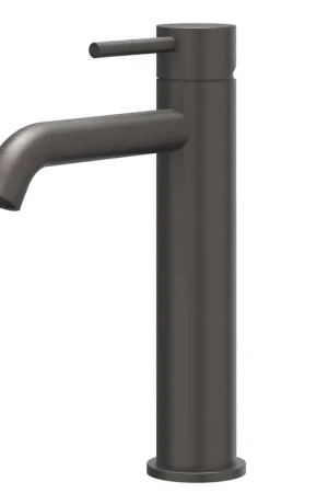 Vente Directe IVY Concord Mitigeur de lavabo - montage sur plage - hauteur moyenne - coldstart - inox 316 - PVD carbone noir brossé
