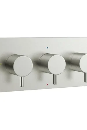 Achetez Aujourd'hui Crosswater MPRO mitigeur de douche thermostatique encastré horizontal 2 robinets d‘arrêt partie apparente inox