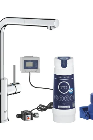 Bon Marché Grohe Blue Pure Minta Mousseur extractible - S size - starterkit - Chrome