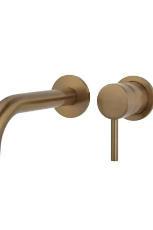 Achat Immédiat Wiesbaden Caral Mitigeur lavabo - 2 trous - monocommande - coldstart - avec partie encastrée - bronze cuivre
