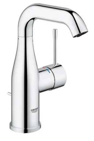 Vente Flash GROHE Essence New Robinet de lavabo 1 trou M size avec bec haut tournant et tirette EcoJoy avec carteouche 28mm chrome
