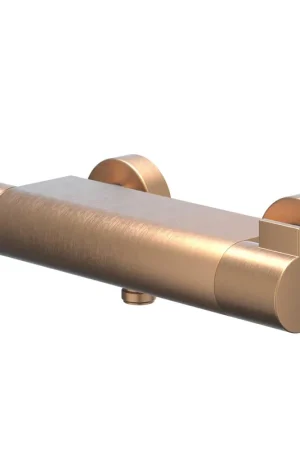 Authentique IVY Pact Mitigeur de douche thermostatique - apparent - Cooltouch - Cuivre mat brossé PVD