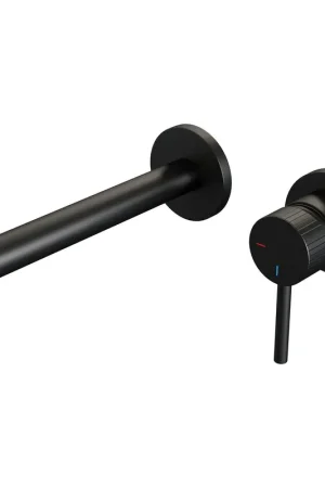 Affaire À Saisir BRAUER Stripe Mitigeur lavabo encastré - bec droit et rosaces - modèle A1 - noir mat