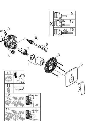 Vente Flash Grohe Cubeo Mitigeur encastré - inverseur 2 voies - chrome