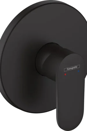 Affaire À Saisir Hansgrohe Vernis Ensemble de robinetterie de douche encastré avec levier noir mat