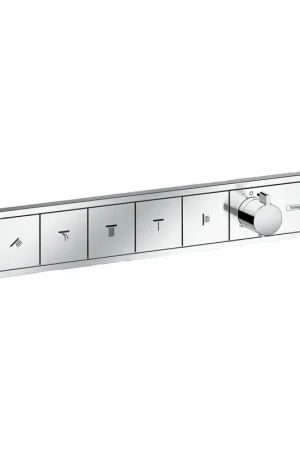 Acheter En Ligne Hansgrohe RainSelect élément encastré pour mitigeur de douche thermostatique pour 5 fonctions 66.9x90cm chrome