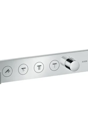 AXOR ShowerControl Partie apparente pour élément encastré module de thermostat pour 4 fonctions 59,8x90cm chrome Super Prix