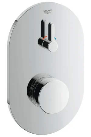 Acheter En Ligne GROHE Eurosmart Cosmopolitan T Partie de finition pour robinet de douche encastrable autofermeture avec mélangeur coule pour 15 sec. chrome