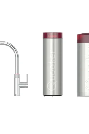 Vente Flash Quooker BE Flex Round Robinet d‘eau bouillante - bec pivotant & extractible - Combi incl. réservoir Cube - Eau chaude / bouillante / pétillante / filtrée - chrome