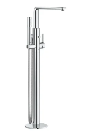 Vente Directe GROHE Lineare New élément de finition pour robinet de baignoire autoportant montage au sol avec inverseur avec douchette à main Sena et flexible de douche 125 cm chrome