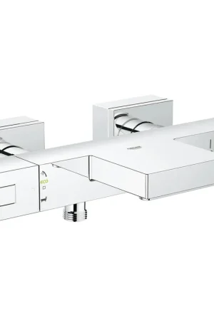GROHE Cube Mitigeur thermostatique de baignoire avec inverseur et connexions chrome Prix Choc