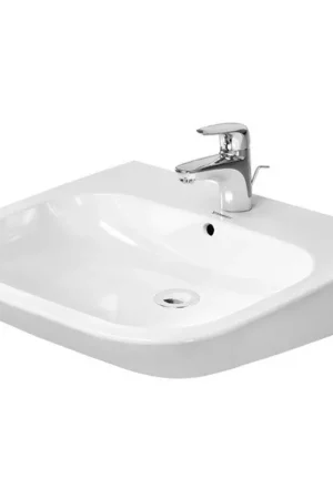 Seulement Aujourd'hui Duravit D Code Vital lavabo 60x55cm avec trou de robinet et trop-plein blanc