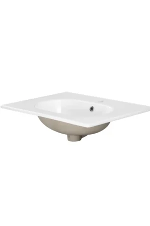 Saniclass Chaci Lavabo - 60x46x14cm - 1 trou de robinet - céramique - blanc Réduction