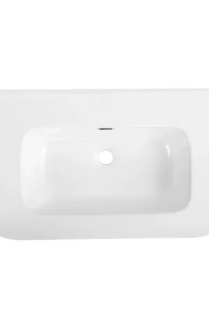 Royal Plaza Terra Vasque pour meuble - 101x46x2cm - 1 vasque - sans trous de robinet - céramique - coins arrondis - blanc brillant Authentique